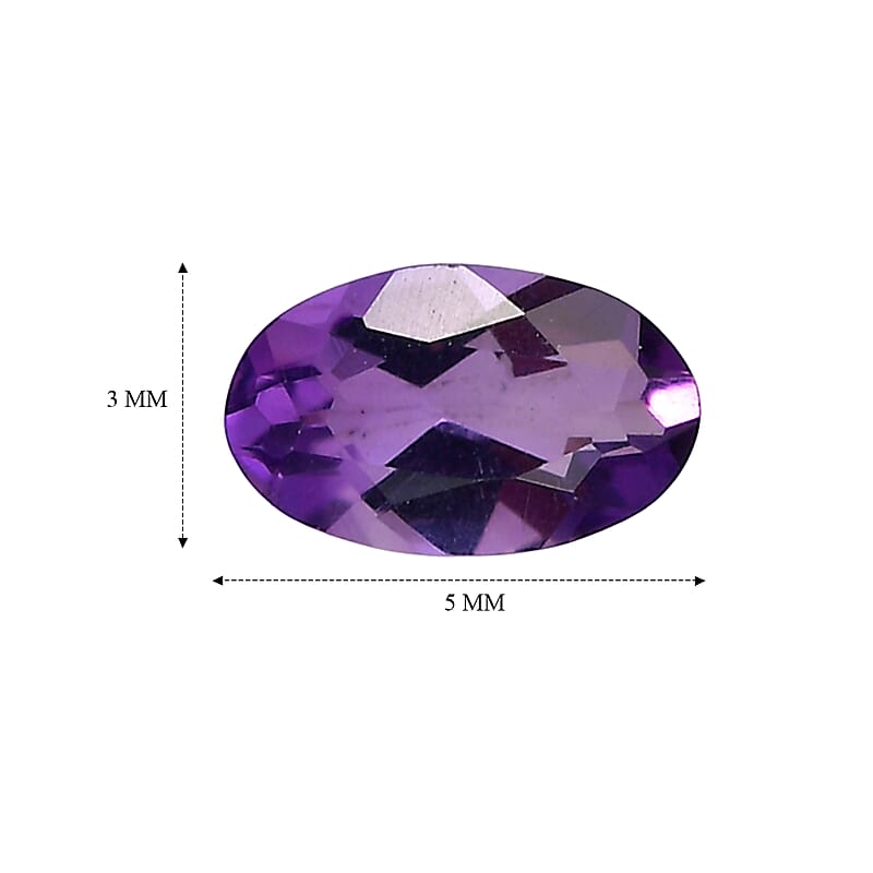 Bolivian Amethyst Set of 3 (Ovl 5x3 mm) 0.52 ctw