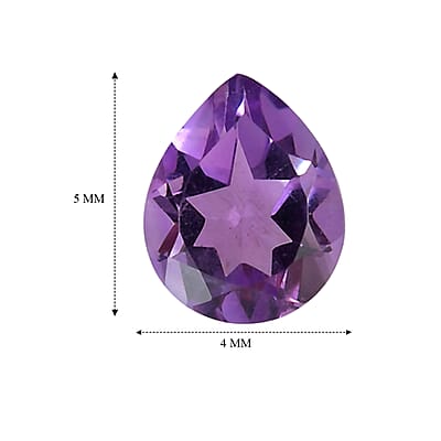 Bolivian Amethyst Set of 3 (Pear 5x4 mm) 0.81 ctw