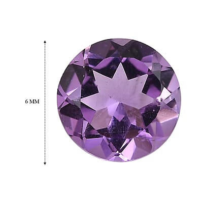 Bolivian Amethyst (Rnd 6 mm) 0.63 ctw