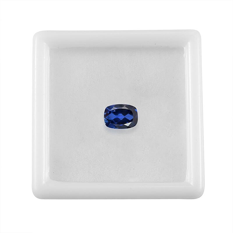 Lab Created Blue Sapphire (Cush 8x6 mm) 1.50 ctw