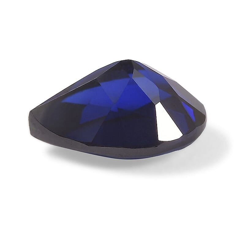 Lab Created Blue Sapphire Set of 2 (Pear 7x5 mm) 1.60 ctw