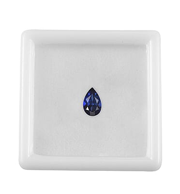 Lab Created Blue Sapphire (Pear 8x5 mm) 1.00 ctw