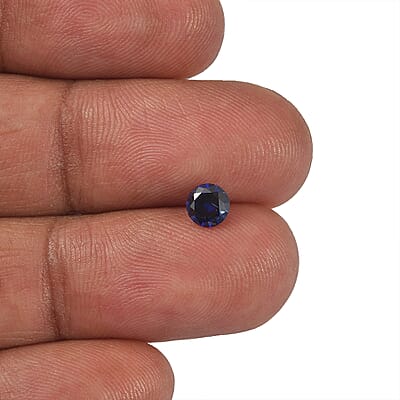 Lab Created Blue Sapphire Set of 3 (Rnd 5 mm) 1.97 ctw