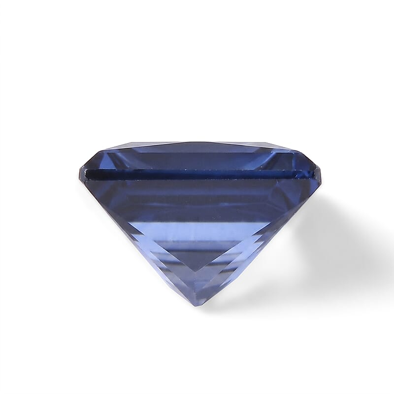 Lab Created Blue Sapphire Set of 2 (Sqr 5 mm) 1.18 ctw