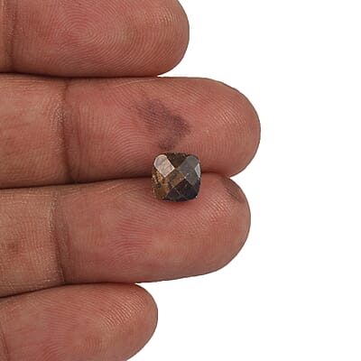 Chocolate Sapphire Set of 2 (Cush 7x7 mm) 2.09 ctw