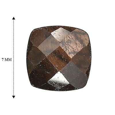 Chocolate Sapphire Set of 2 (Cush 7x7 mm) 2.09 ctw