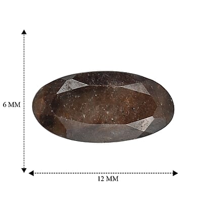 Chocolate Sapphire (Ovl 12x6 mm) 2.48 ctw