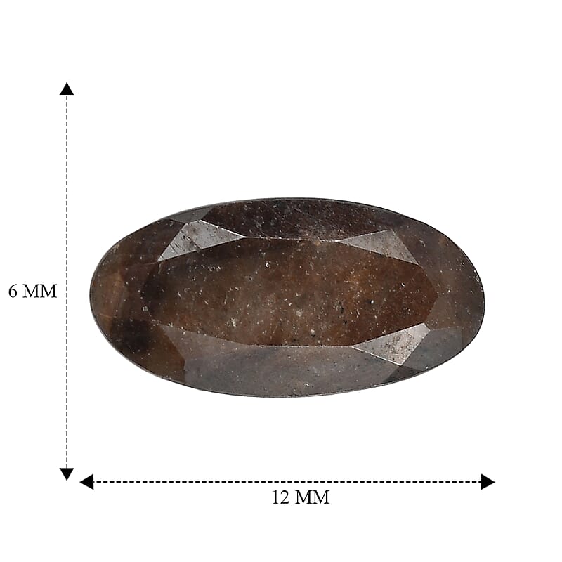 Chocolate Sapphire (Ovl 12x6 mm) 2.48 ctw
