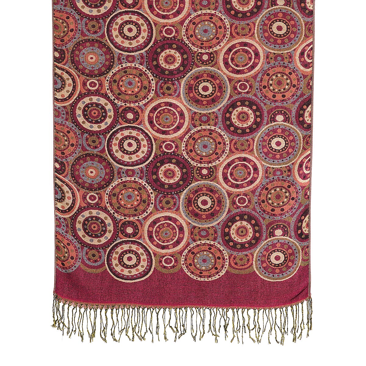 La Marey Pink Set of 3 Jacquard Scarf