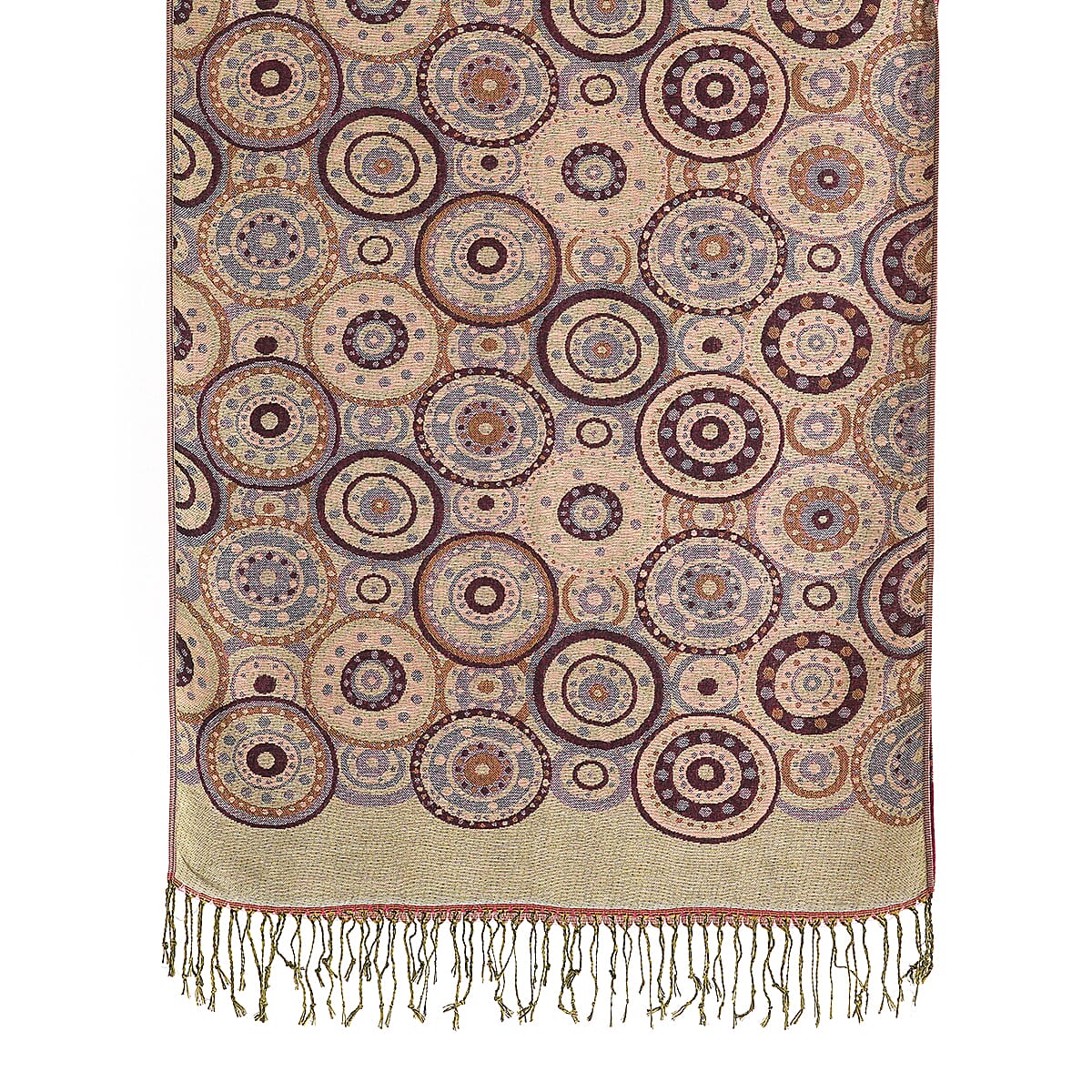 La Marey Pink Set of 3 Jacquard Scarf