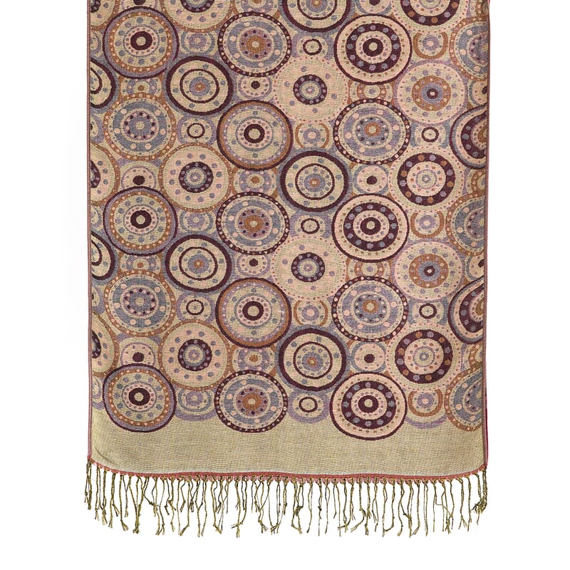 La Marey Pink Set of 3 Jacquard Scarf