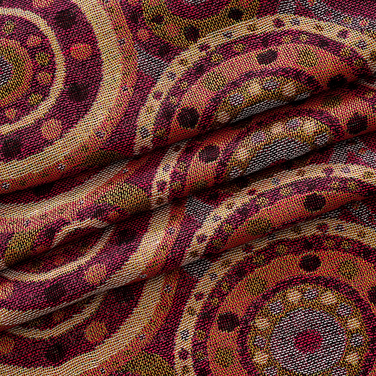 La Marey Pink Set of 3 Jacquard Scarf