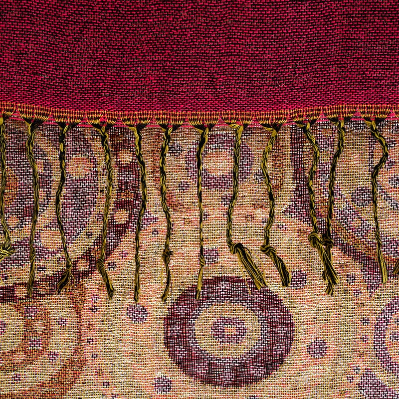 La Marey Pink Set of 3 Jacquard Scarf