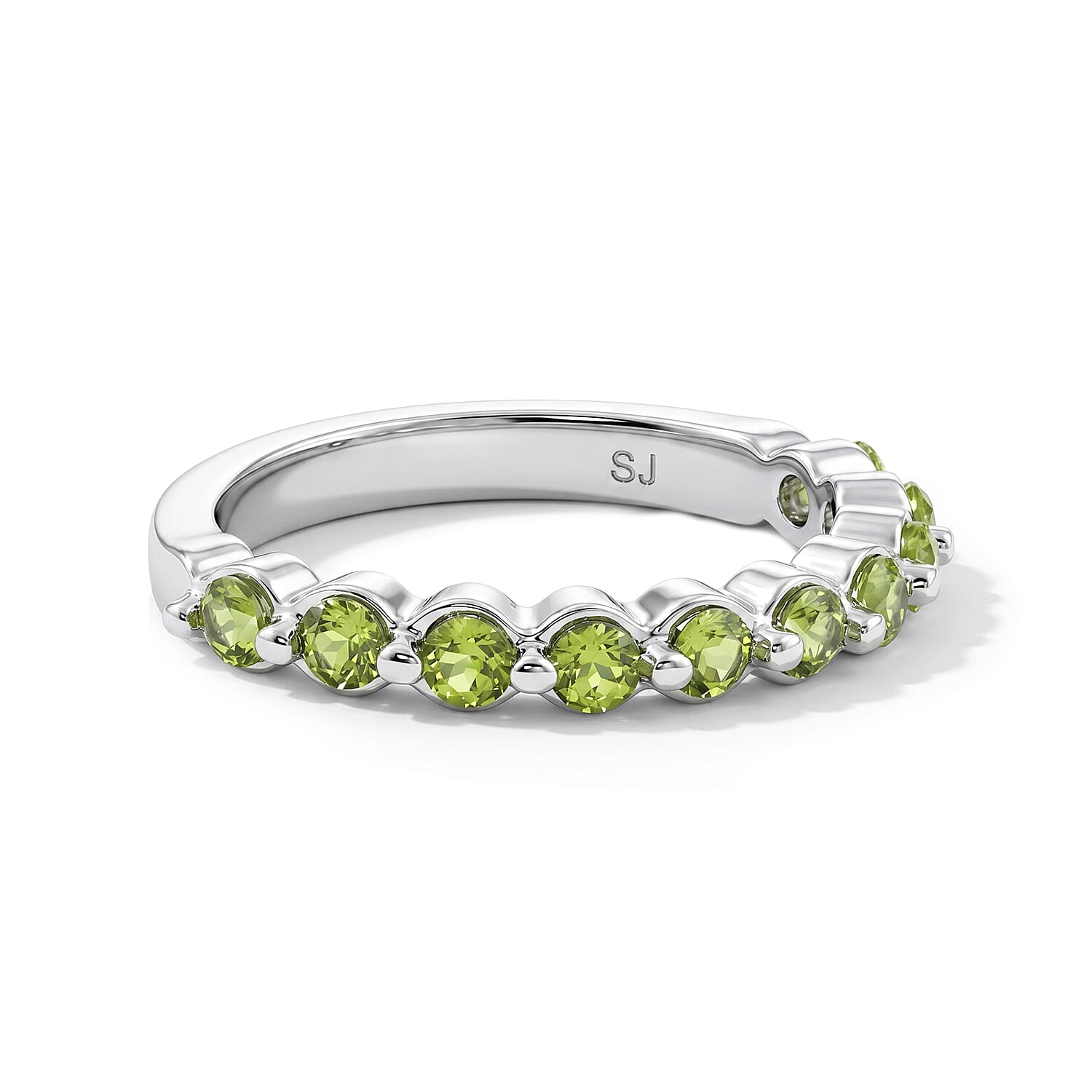 Hebei Peridot 0.90 ctw Ring in Sterling Silver (Size 6.0)