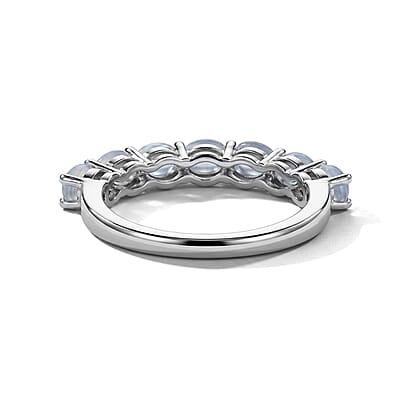 White Moonstone 1.25 ctw Ring in Sterling Silver (Size 6.5)