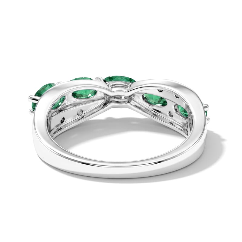 Kagem Zambian Emerald 0.70 ctw Ring in Sterling Silver (Size 10.0)