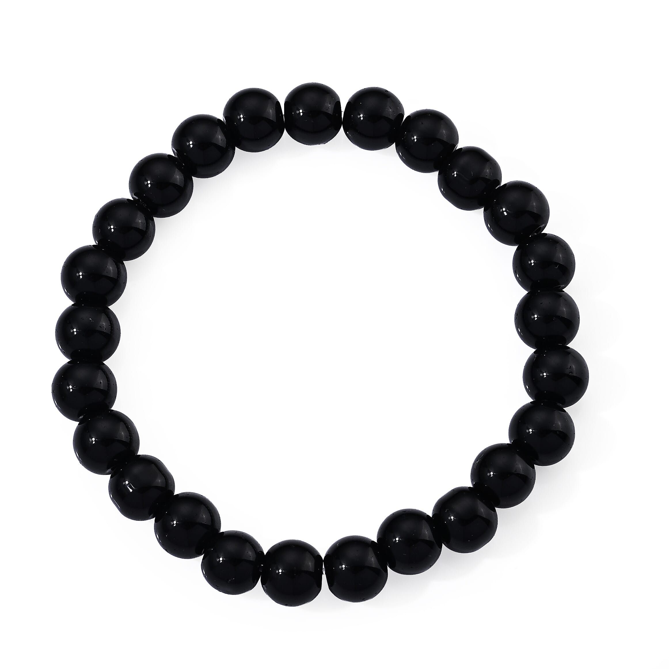 Glass Beaded Stretch Bracelet (6.5-7In)