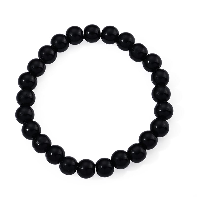 Glass Beaded Stretch Bracelet (6.5-7In)