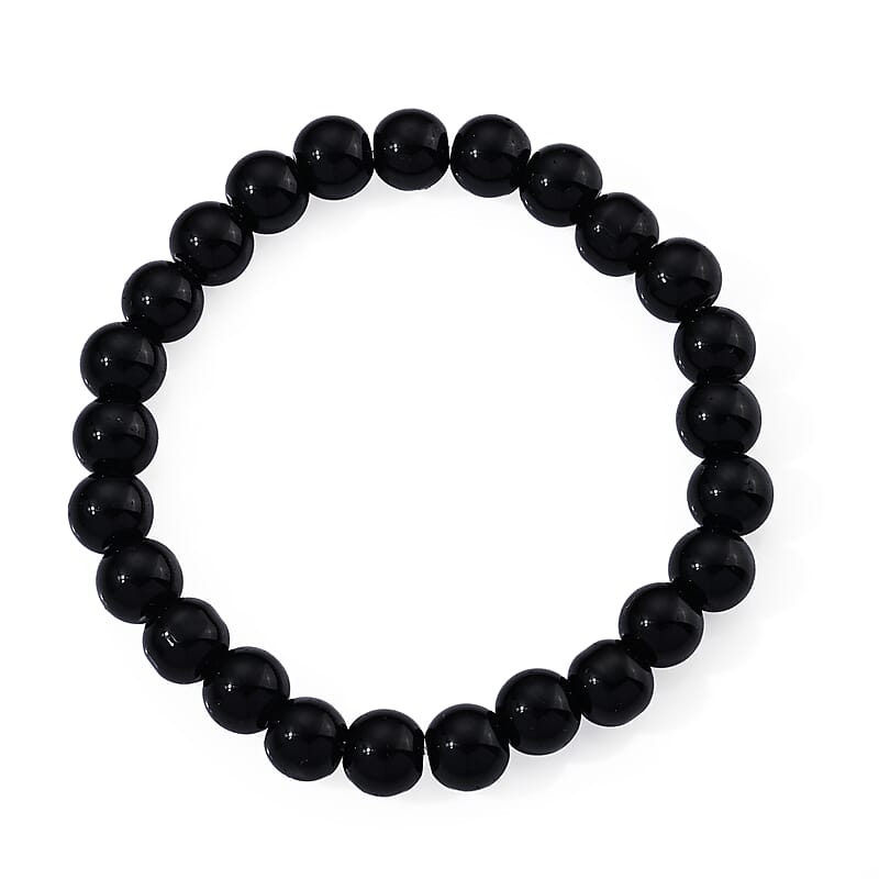 Glass Beaded Stretch Bracelet (6.5-7In)