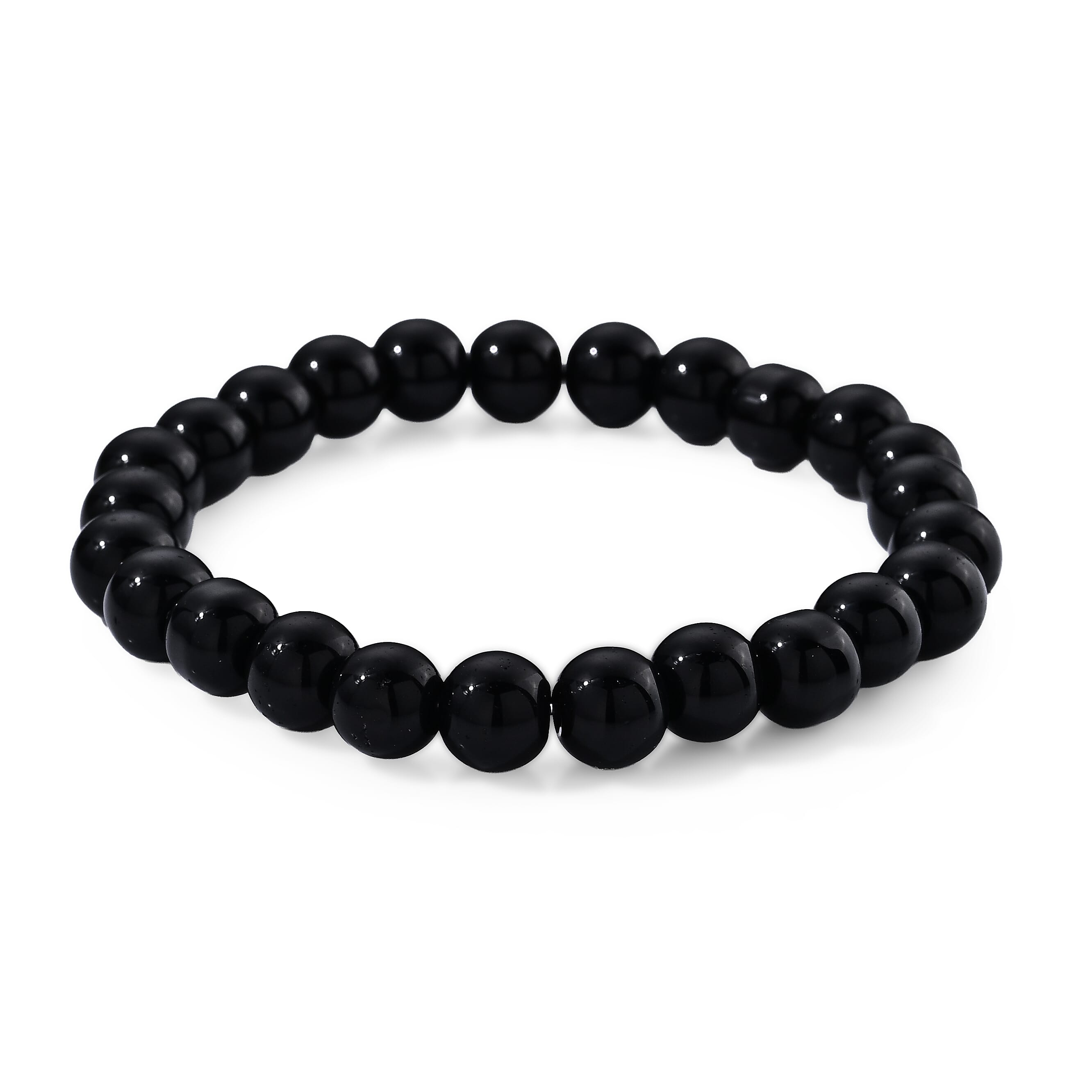 Glass Beaded Stretch Bracelet (6.5-7In)