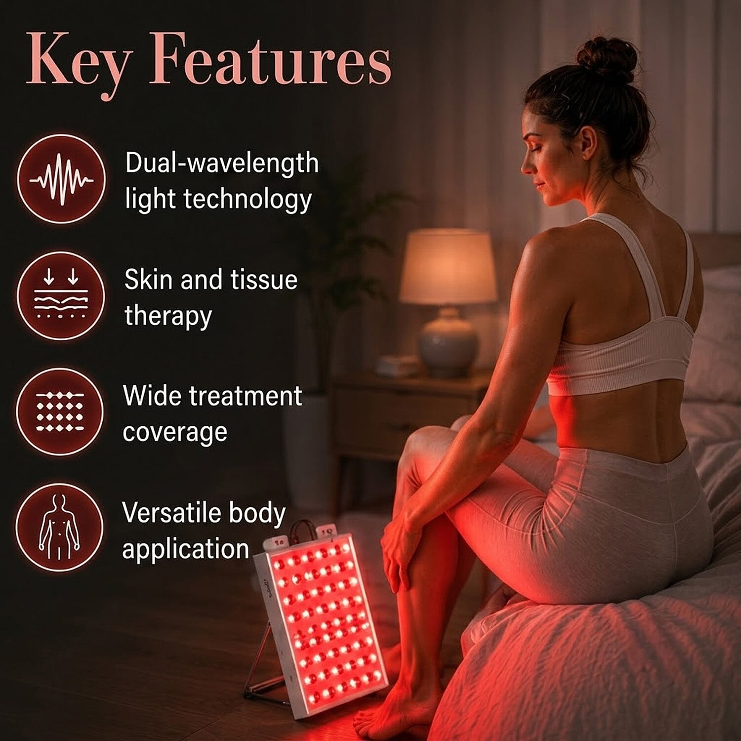 Pursonic Red Light & Infrared Therapy Panel