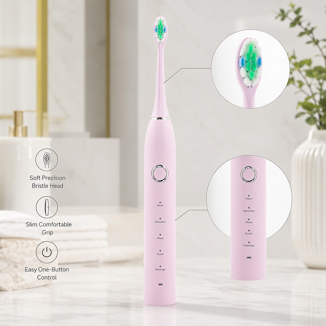 Closeout S5 Series Sonic Electric Toothbrush - Pink