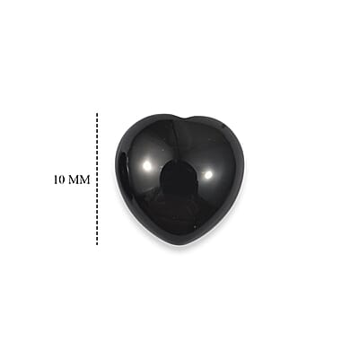 Black Onyx Set of 2 (Hrt 10 mm) 5.21 ctw