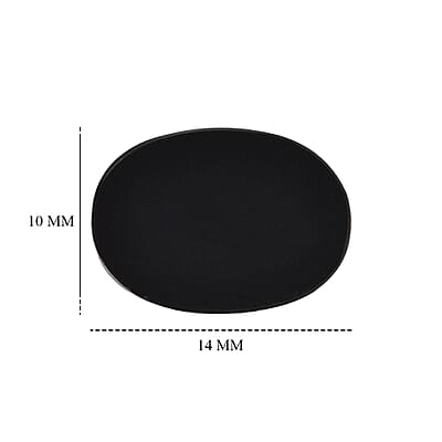 Black Onyx (Ovl 14x10 mm) 3.74 ctw