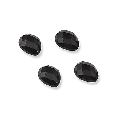 Black Onyx Set of 4 (Pear 6x4 mm) 0.99 ctw