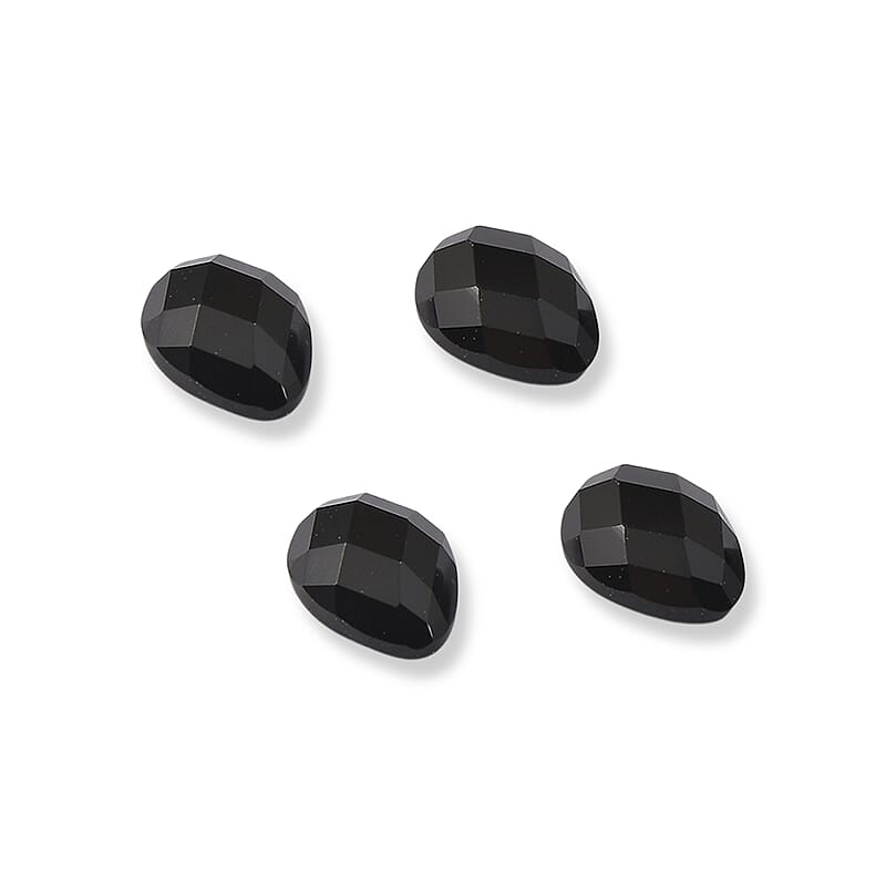 Black Onyx Set of 4 (Pear 6x4 mm) 0.99 ctw