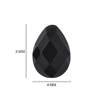 Black Onyx Set of 4 (Pear 6x4 mm) 0.99 ctw