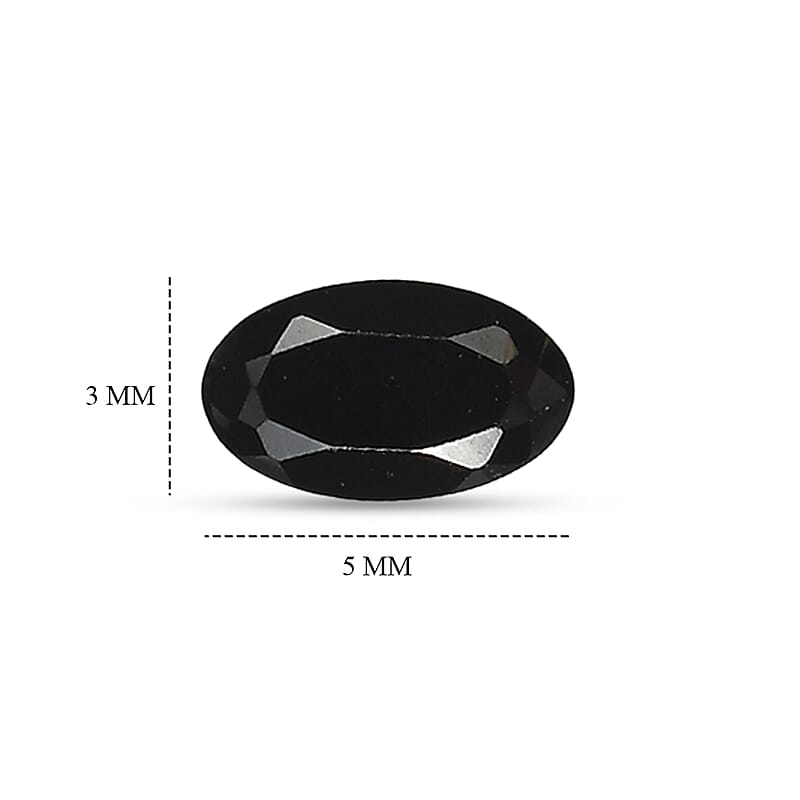 Thai Black Spinel Set of 4 (Ovl 5x3 mm) 1.23 ctw
