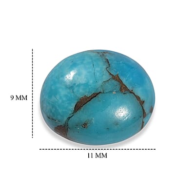 AA Blue Turquoise (Ovl 11x9 mm) 2.86 ctw