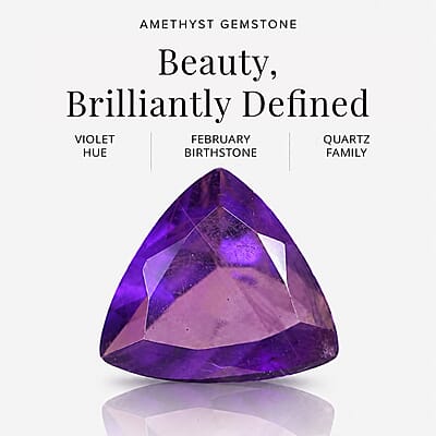 D'Joy African Amethyst 1.00 ctw Ring in 18K Yellow Gold Over Sterling Silver (Size 10.0)