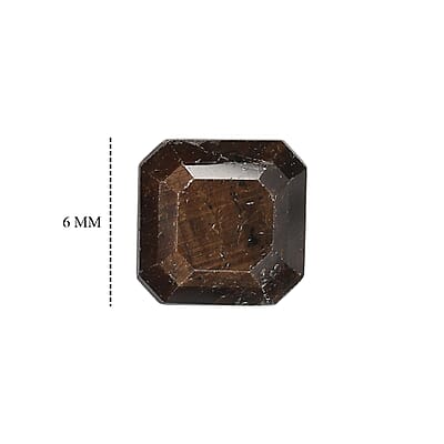 Chocolate Sapphire Set of 2 (Oct 6x6 mm) 2.50 ctw