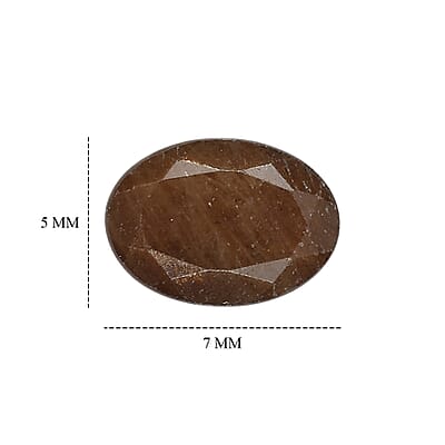 Chocolate Sapphire Set of 2 (Ovl 7x5 mm) 1.66 ctw
