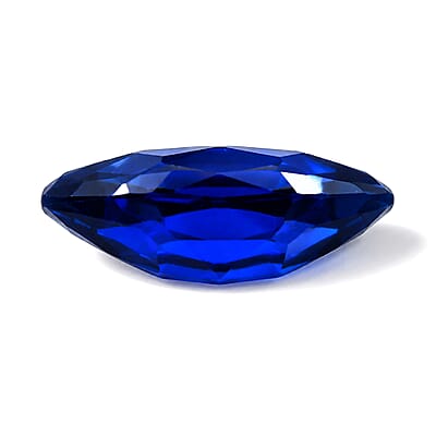 Lab Created Blue Sapphire Set of 4 (Mrq 5x2.5 mm) 0.65 ctw