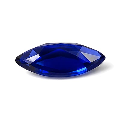 Lab Created Blue Sapphire Set of 4 (Mrq 5x2.5 mm) 0.65 ctw
