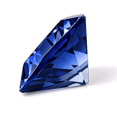 Lab Created Blue Sapphire Set of 2 (Tril 6 mm) 1.73 ctw