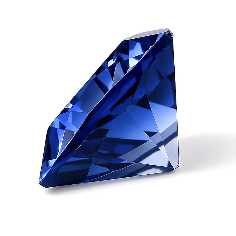 Lab Created Blue Sapphire Set of 2 (Tril 6 mm) 1.73 ctw