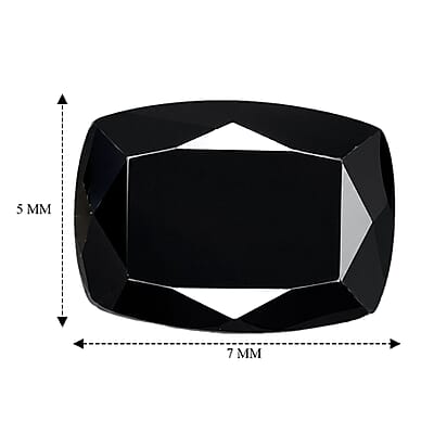 Black Tourmaline Set of 2 (Cush 7x5 mm) 1.65 ctw