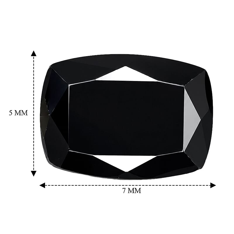 Black Tourmaline Set of 2 (Cush 7x5 mm) 1.65 ctw
