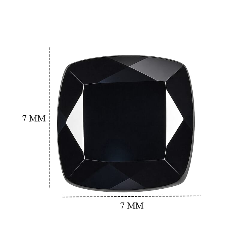 Black Tourmaline (Cush 7x7 mm) 1.30 ctw
