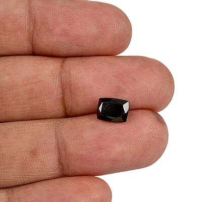 Black Tourmaline Set of 2 (Cush 8x6 mm) 2.55 ctw