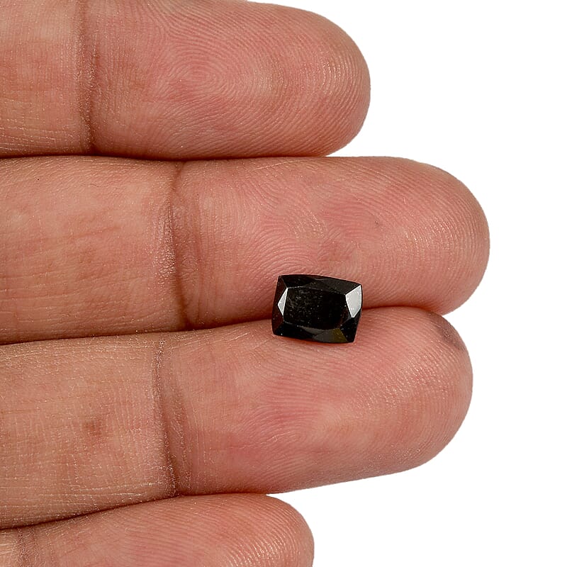 Black Tourmaline Set of 2 (Cush 8x6 mm) 2.55 ctw