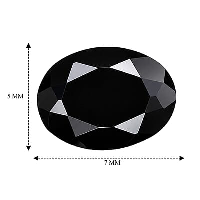 Black Tourmaline Set of 3 (Ovl 7x5 mm) 2.03 ctw
