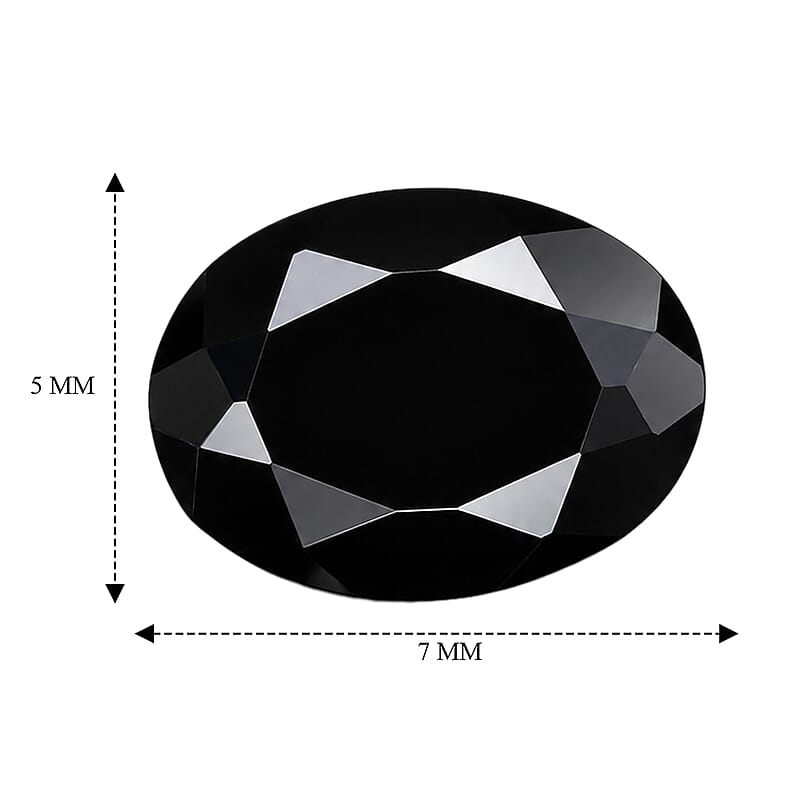 Black Tourmaline Set of 3 (Ovl 7x5 mm) 2.03 ctw