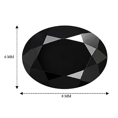 Black Tourmaline Set of 3 (Ovl 8x6 mm) 3.15 ctw