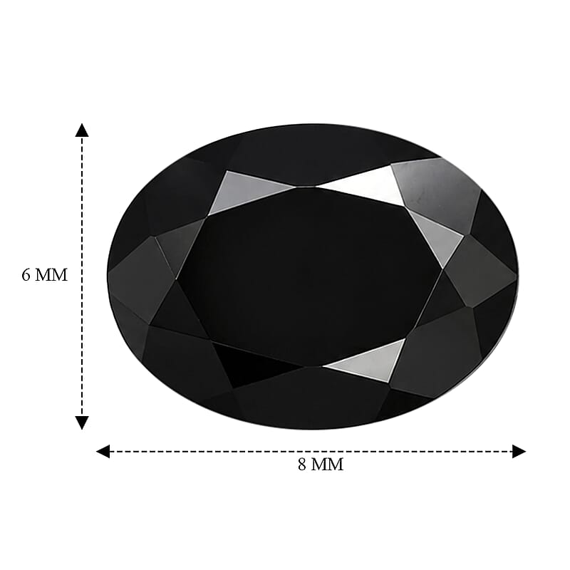Black Tourmaline Set of 3 (Ovl 8x6 mm) 3.15 ctw