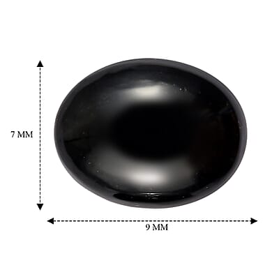 Black Tourmaline Set of 2 (Ovl 9x7 mm) 3.62 ctw